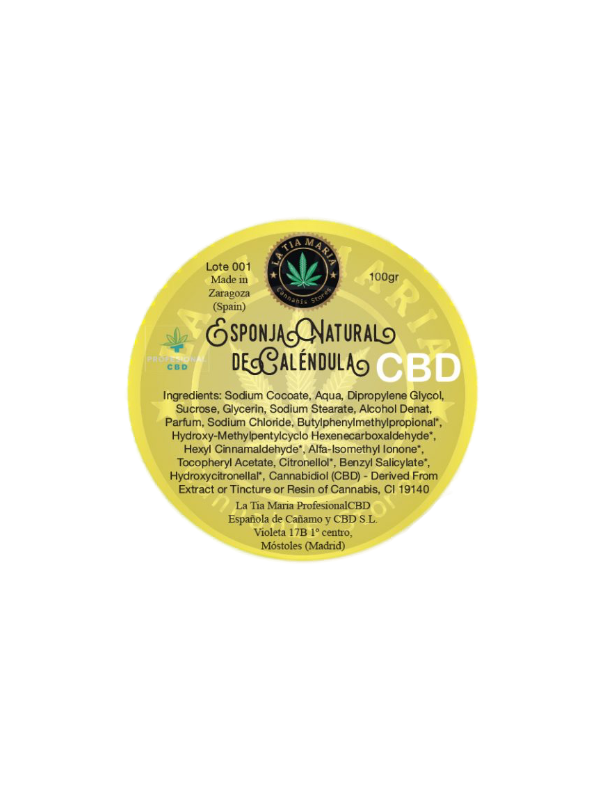 Esponja CBD Natural Caléndula