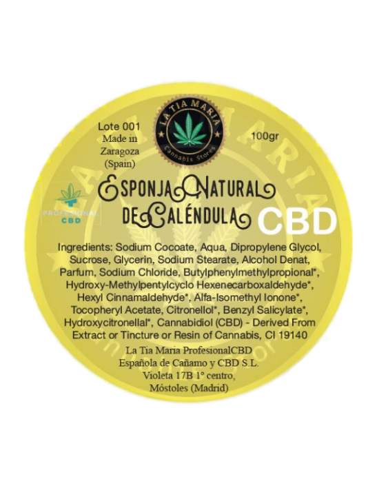 Esponja CBD Natural Caléndula