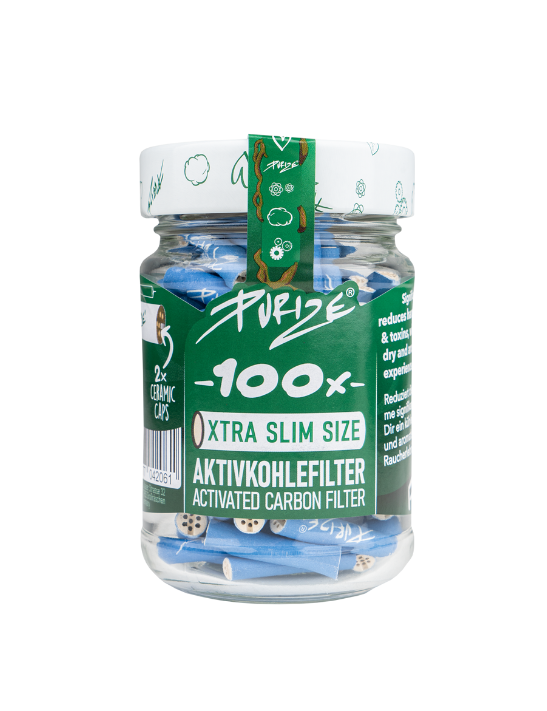 Filtros Purize Xtra Slim Size Carbón Activo 100/u