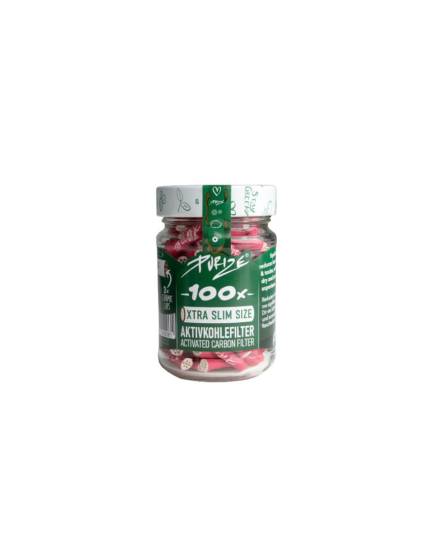 Filtros Purize Xtra Slim Size Carbón Activo 100/u