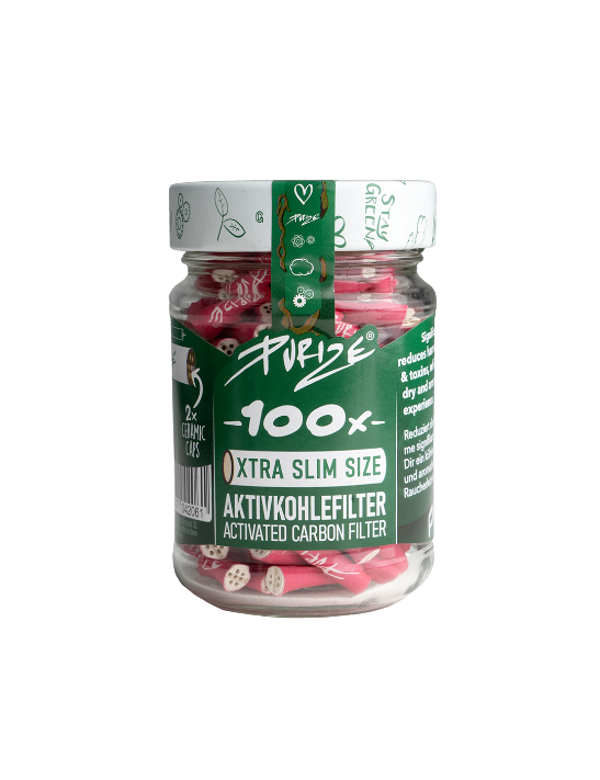 Filtros Purize Xtra Slim Size Carbón Activo 100/u