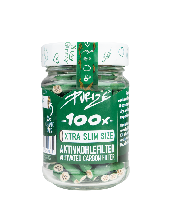 Filtros Purize Xtra Slim Size Carbón Activo 100/u